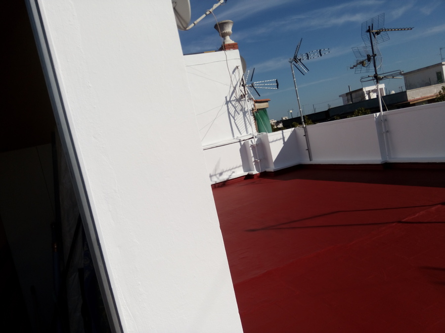 Terraza impermeabilizada.