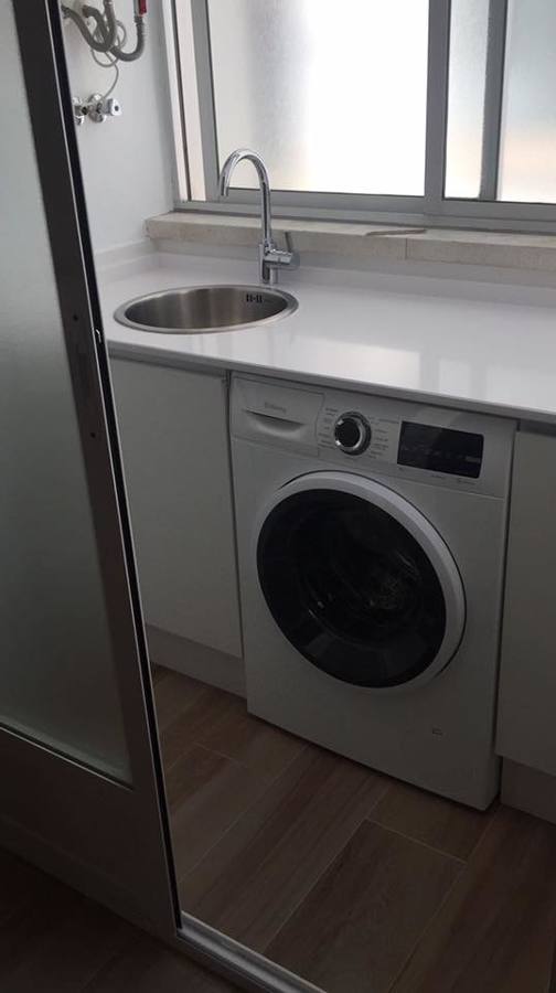 Detalle terraza lavadero.