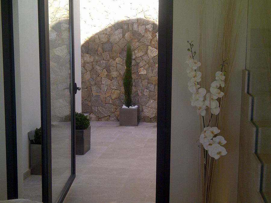 Terraza posterior casa a