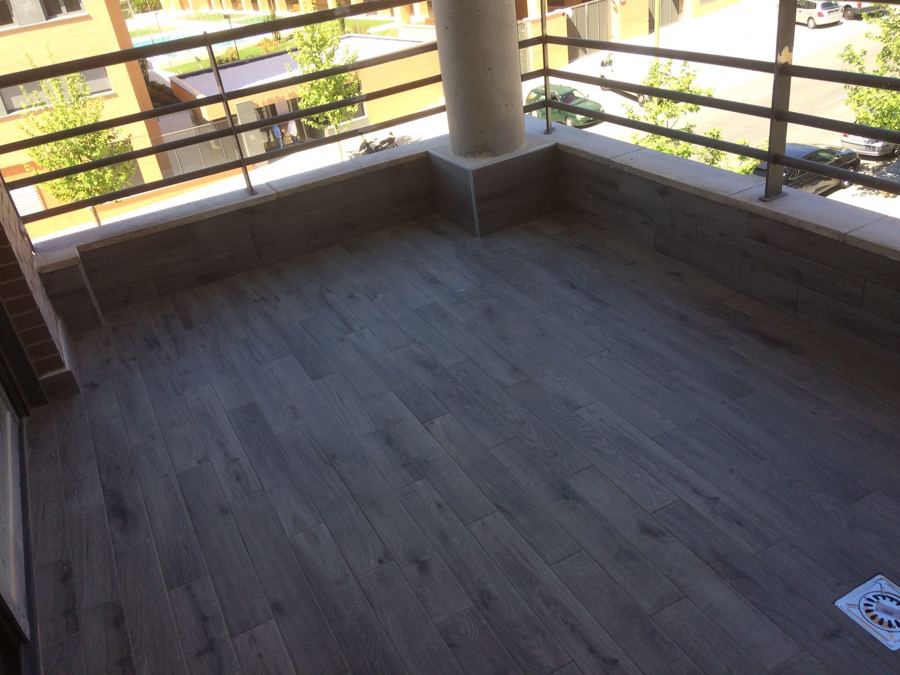 Terraza sin jardineras