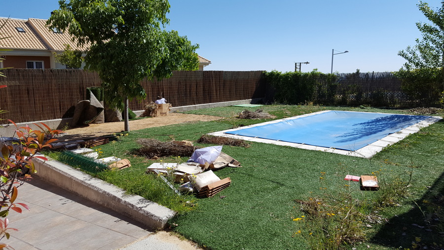 Terreno antes de la ejecución de los trabajos