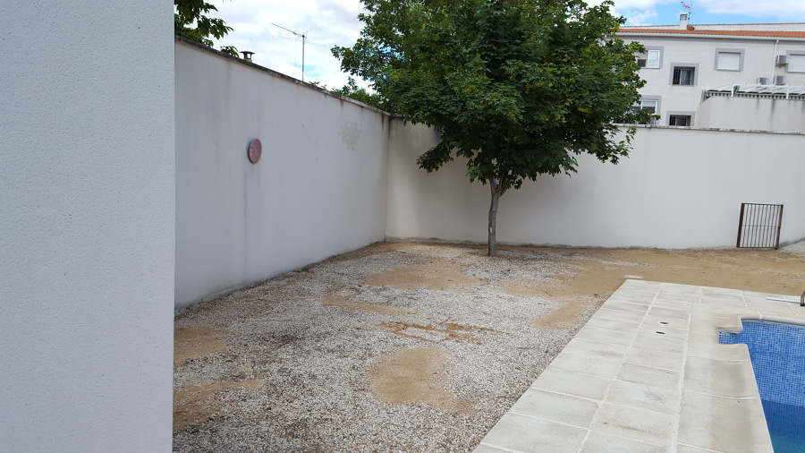 Terreno antes de la instalación 