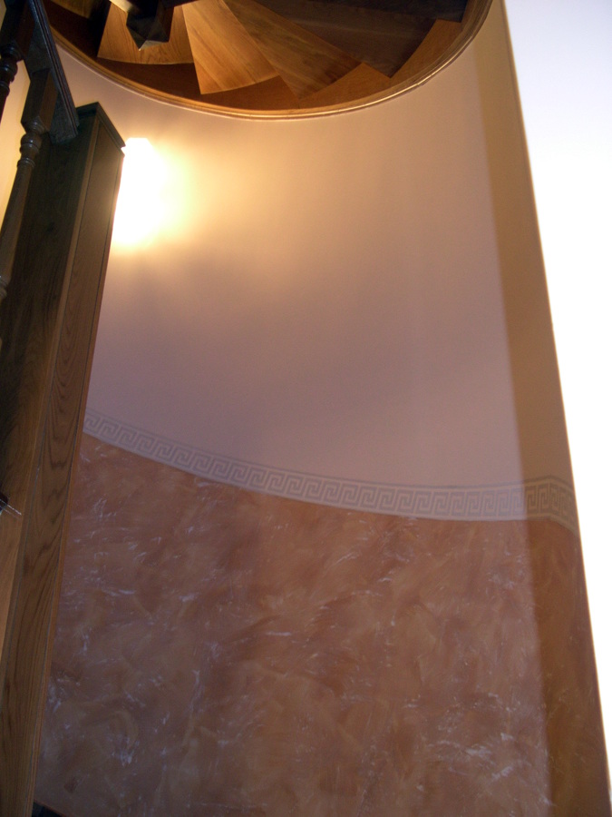 Tierras en tramo de escalera