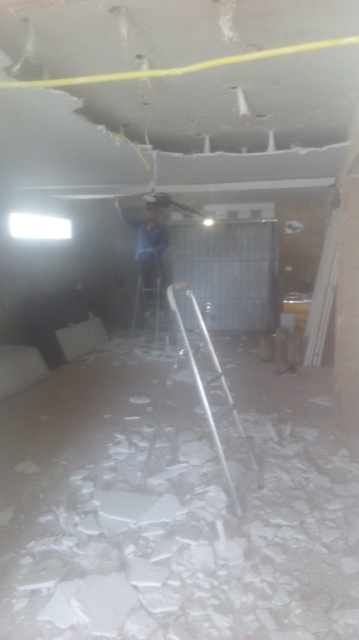 tirar el techo viejo