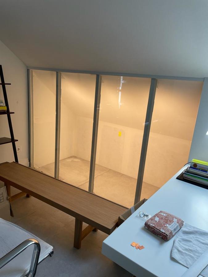 tiras led en hueco interior tejado