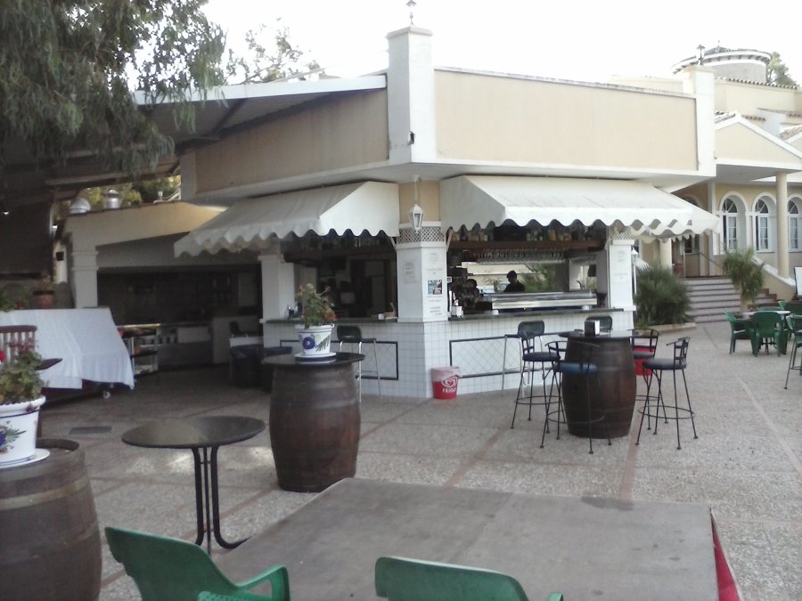 Toldo lona de PVC para bar