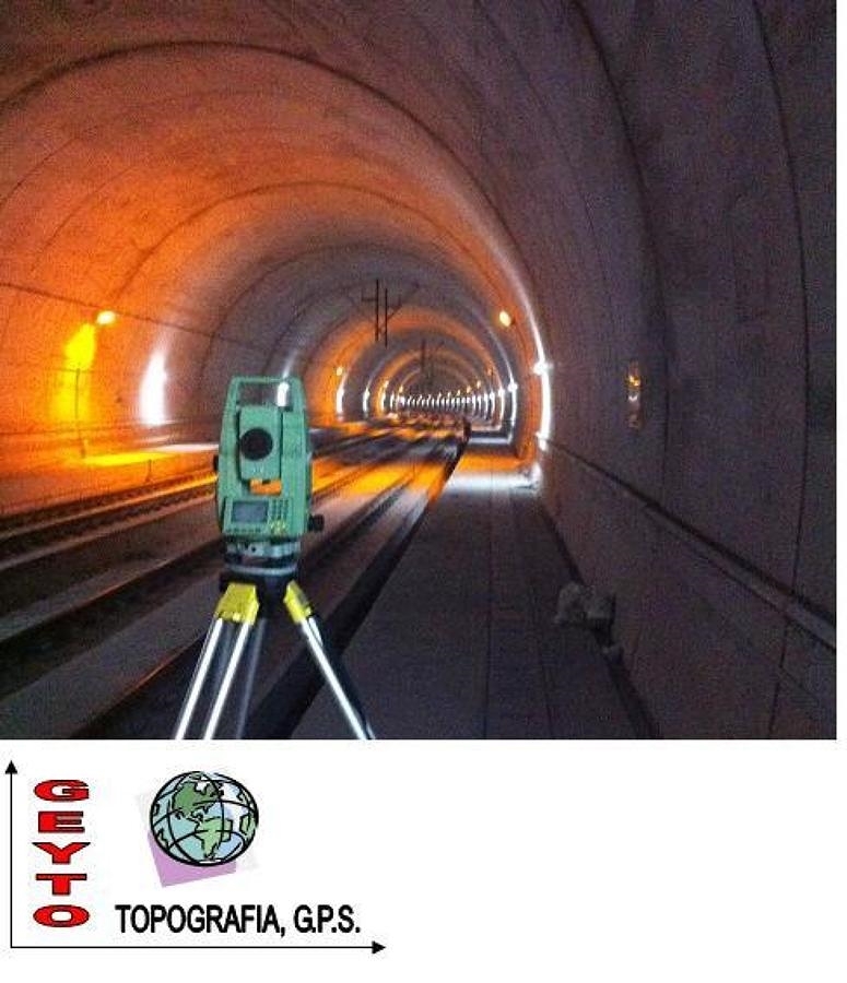 topografía en tuneles