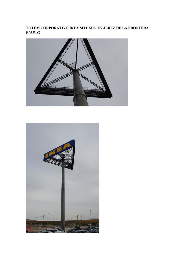 TOTEM IKEA EN JEREZ DE LA FRONTERA-CADIZ