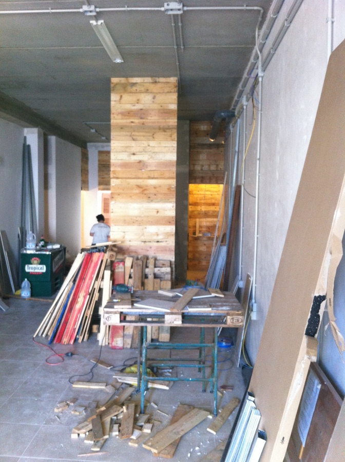 trabajando con palets