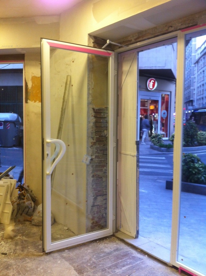 Trabajos durante la reforma - carpintería aluminio