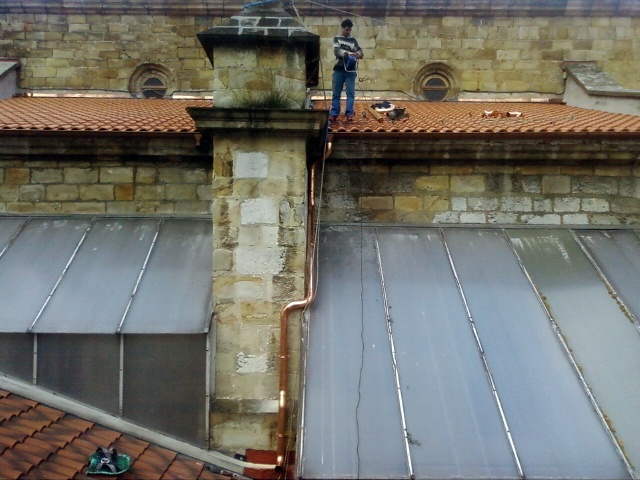 Trabajos verticales en Basilica de Begoña.