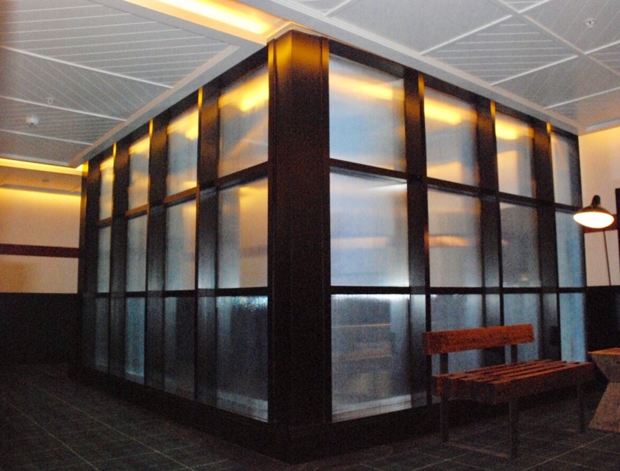 Tragaluz con cuarterones