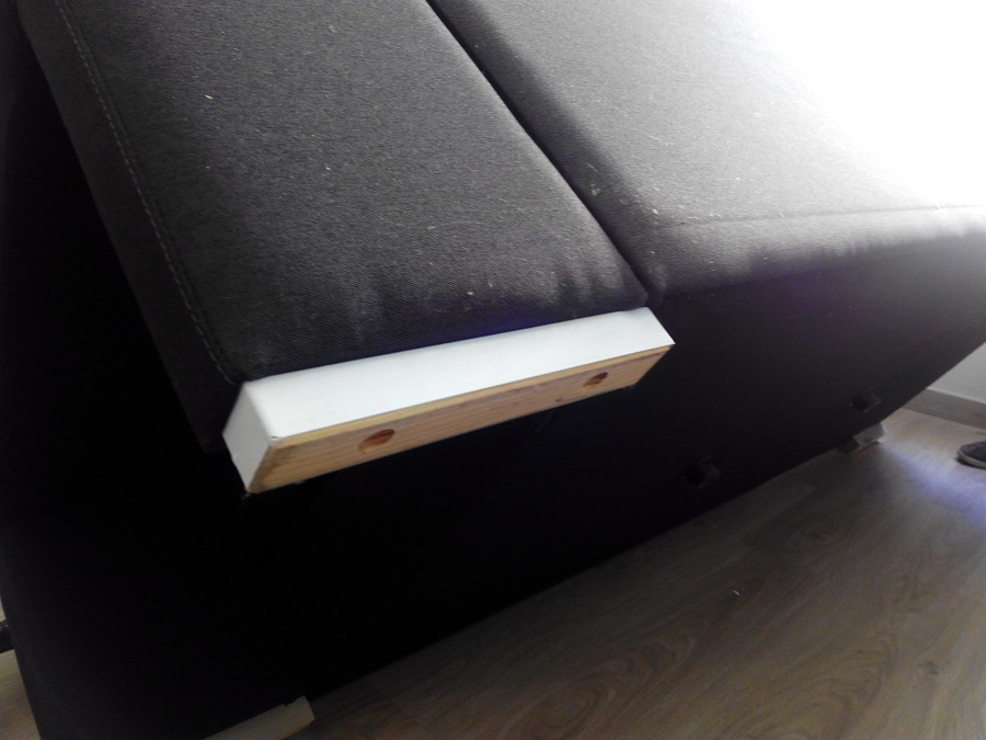 trasera y patas de sofá