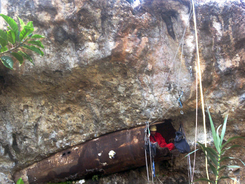Tuberia antigua en Nerja