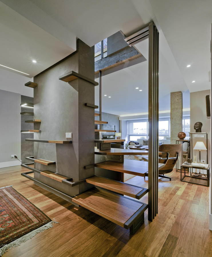 Una escalera que rompe moldes