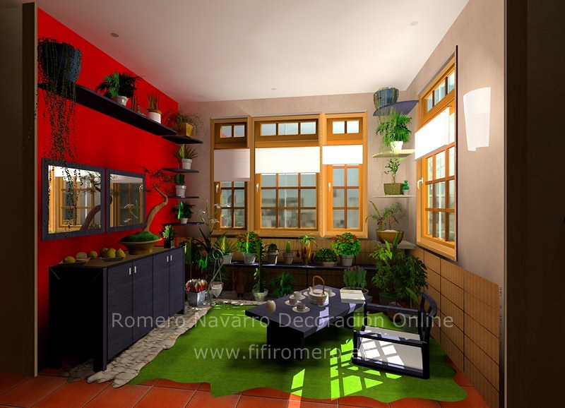 Una habitación convertida en terraza