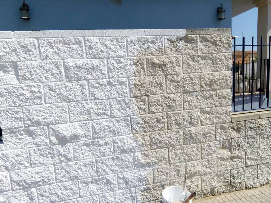 una sola mano de la pintura que utilizamos la foto habla por si sola