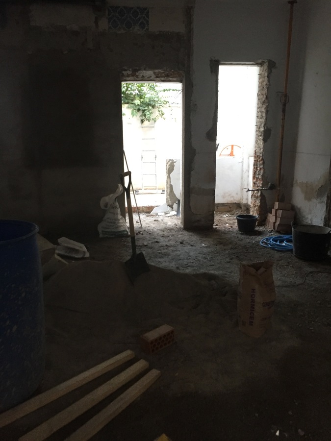 Una vez realizado el derribo vemos las patologías del inmueble.