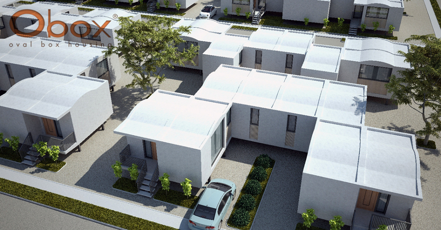 Urbanización de viviendas unifamiliares de una planta.