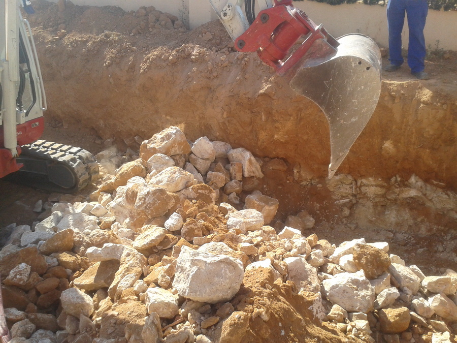 Vaciado de piedra del vaso