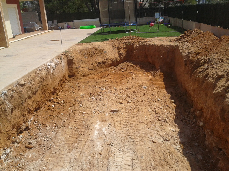 Vaciado del vaso de piscina