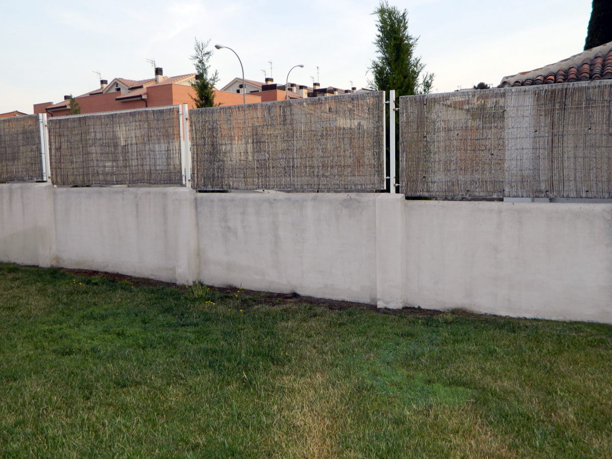 vallas de piscina antes de pintar