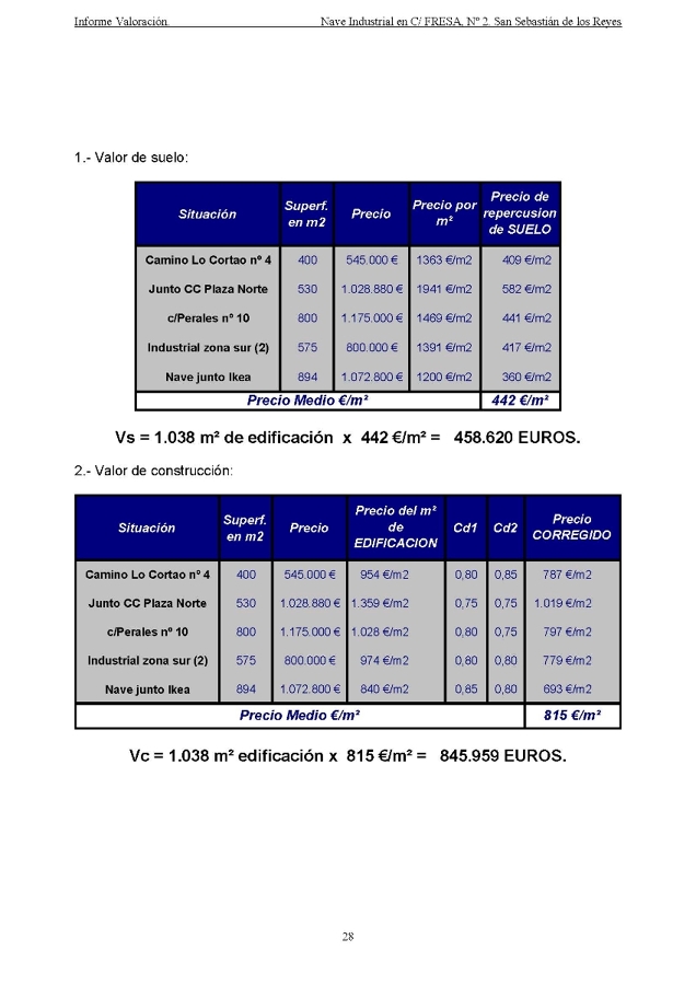 Valoración nave industrial. Extracto5