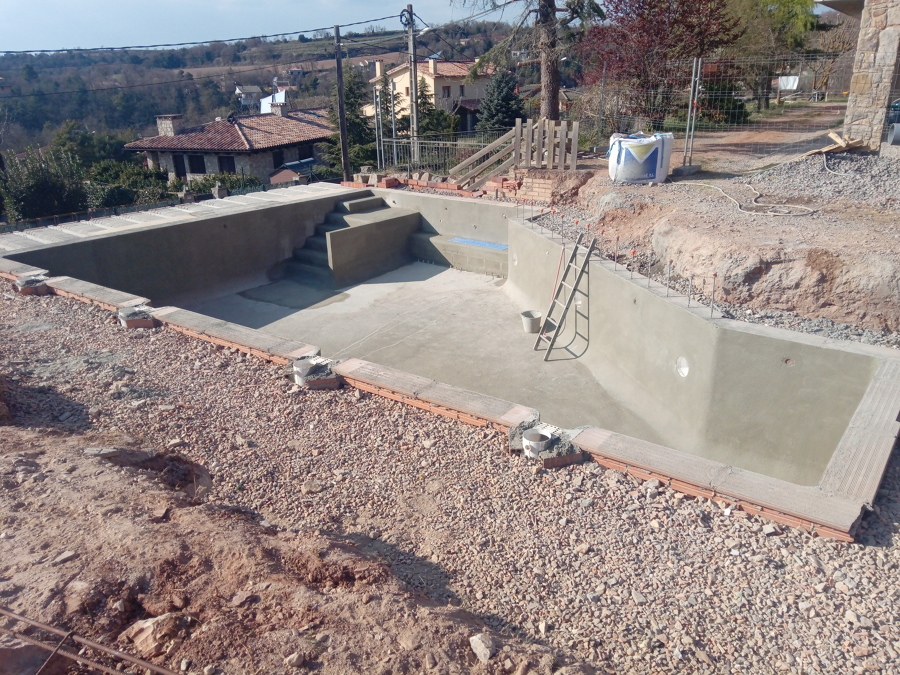 Vaso listo para revestir.