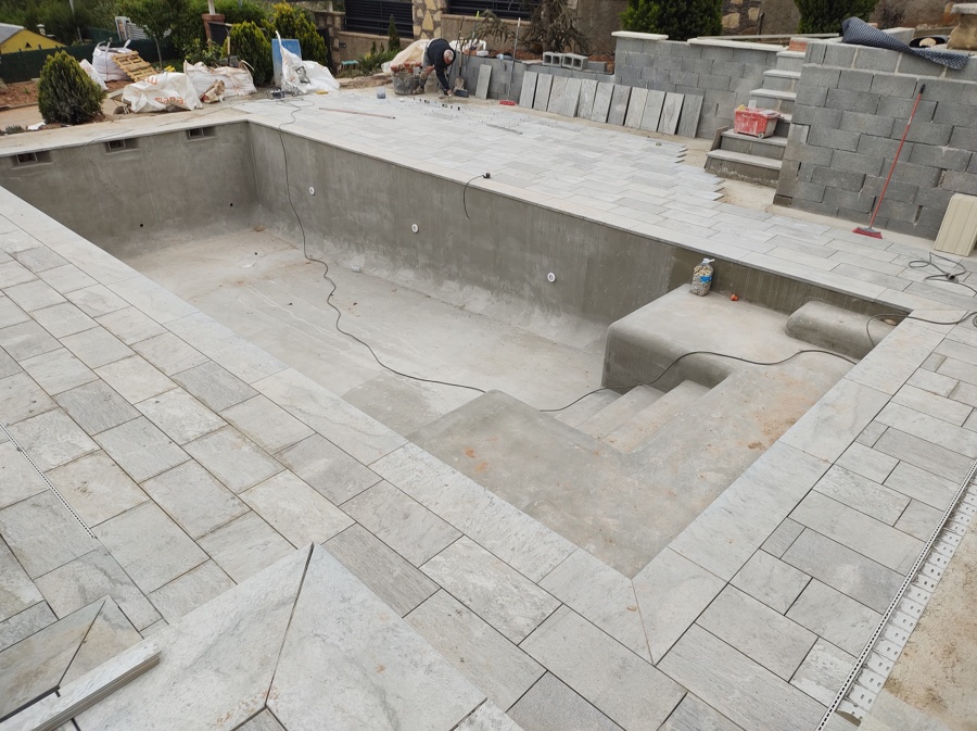 Vaso listo para revestir.