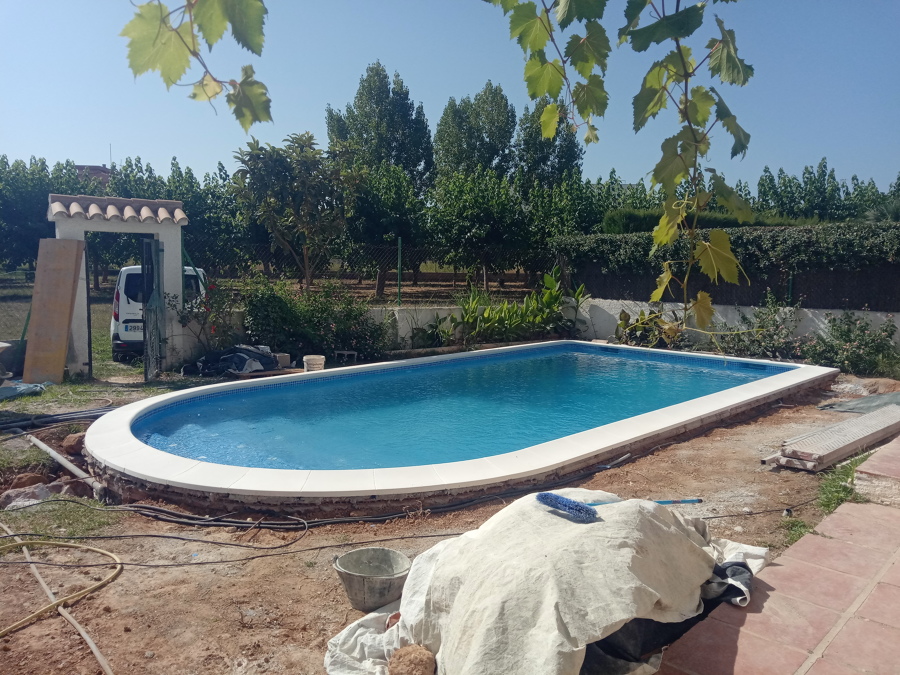 Vaso terminado en fase de prueba.