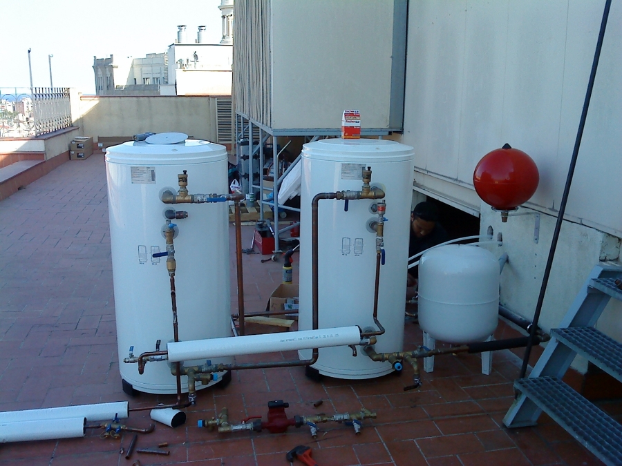 vasos de expansión y tuberías 