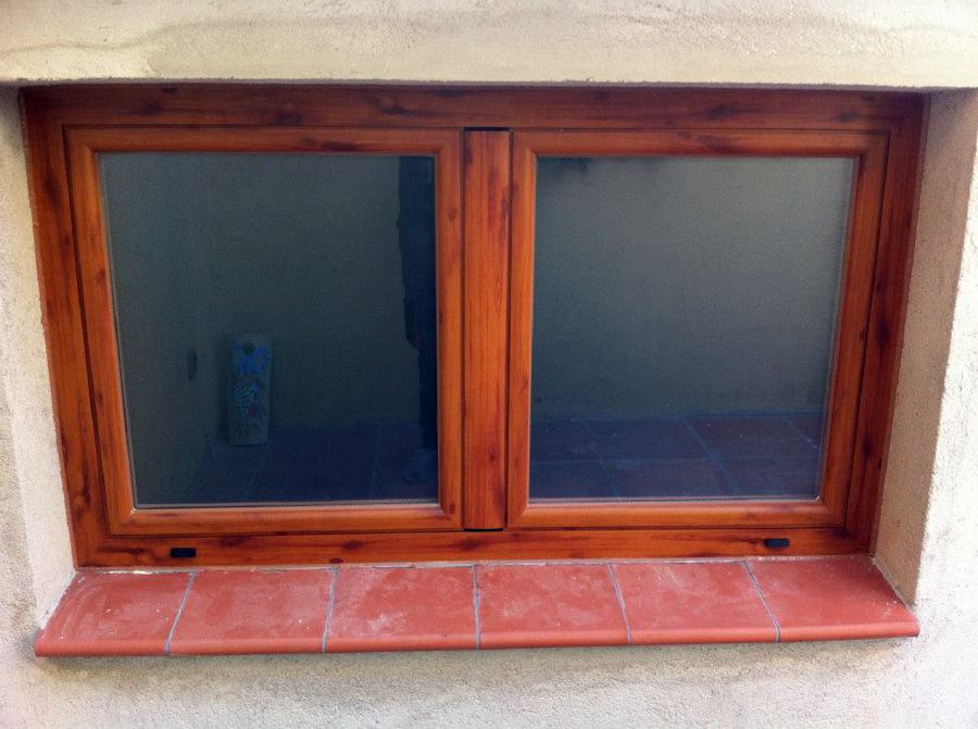 Ventana lacado madera