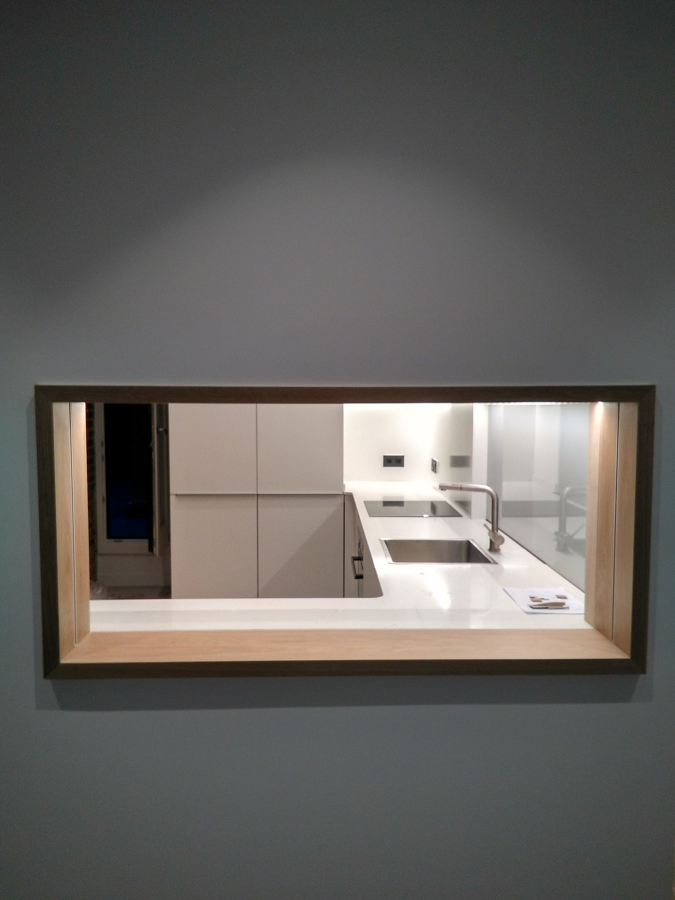 Ventana motorizada terminada