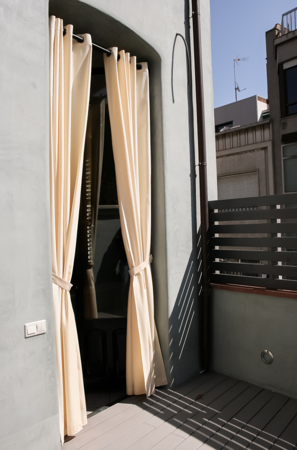 Ventana terraza casa modernista