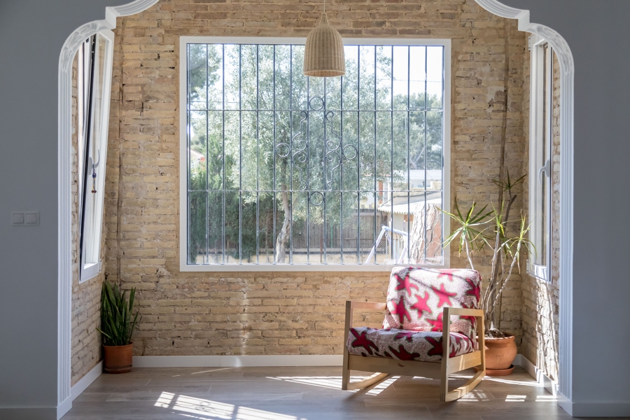 Ventanal al exterior