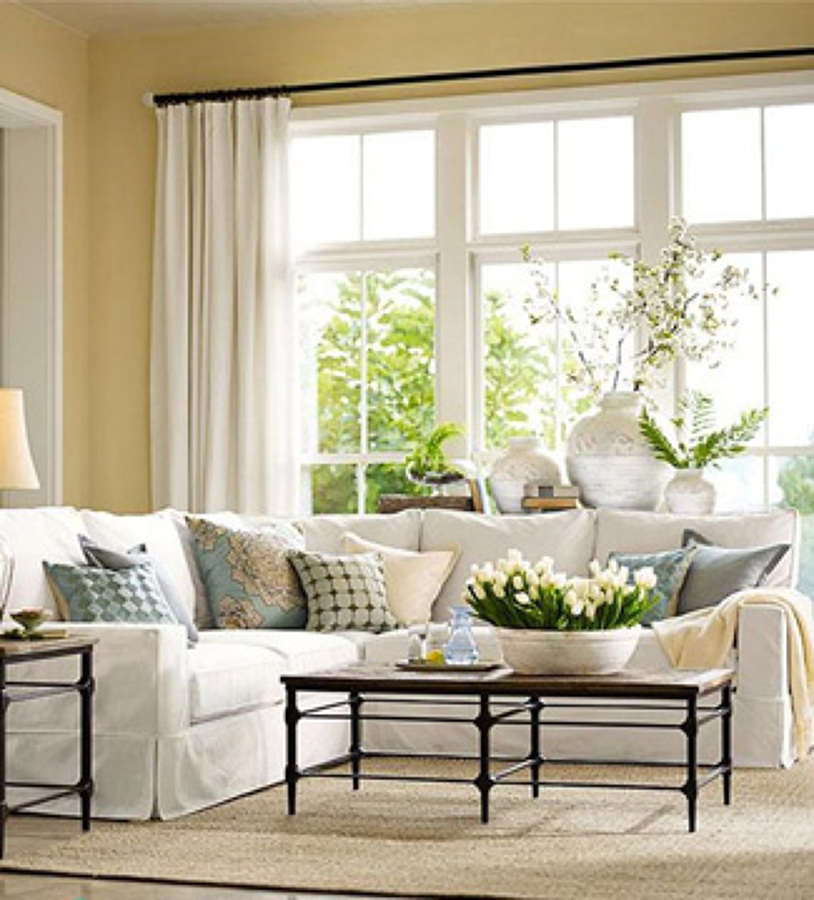 Ventanal de aluminio blanco