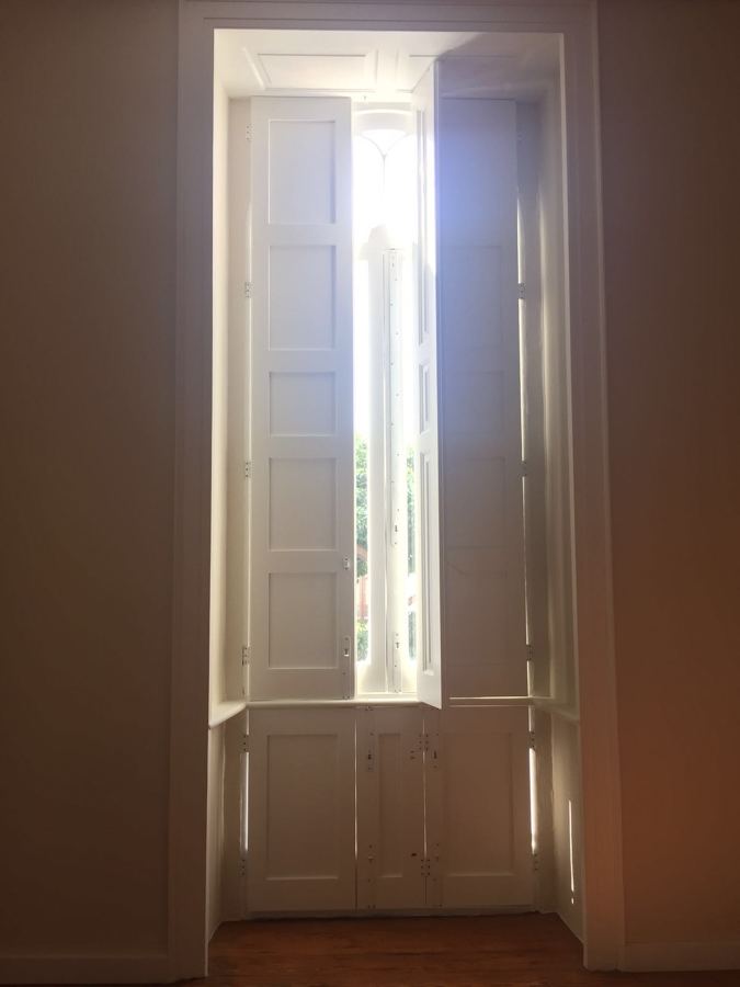 Ventanal rehabilitado visto desde dentro