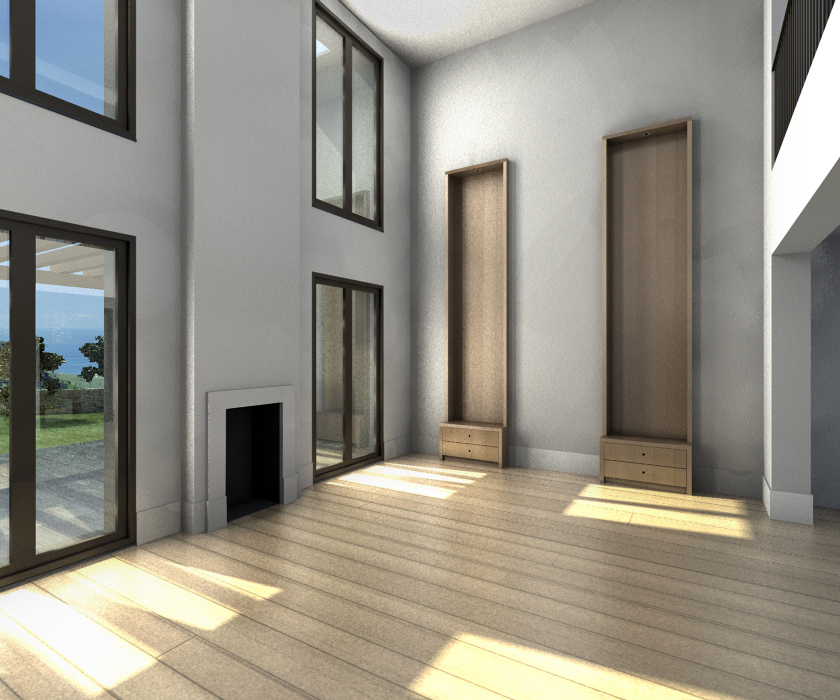 Ventanales del salón