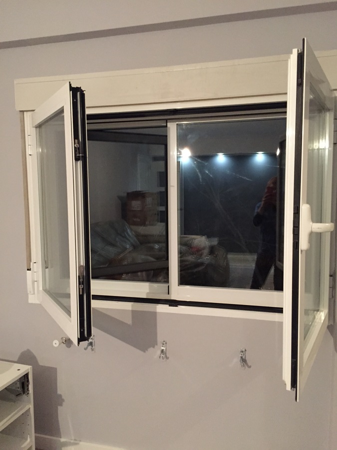 Ventanas de aluminio con climalit. Doble ventana