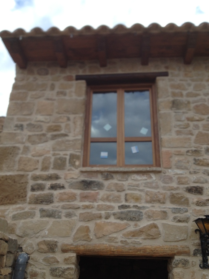 Ventanas de madera de iroko