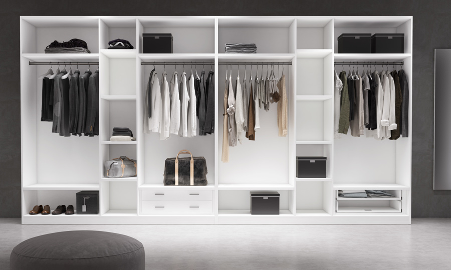 VESTIDOR BLANCO LISO