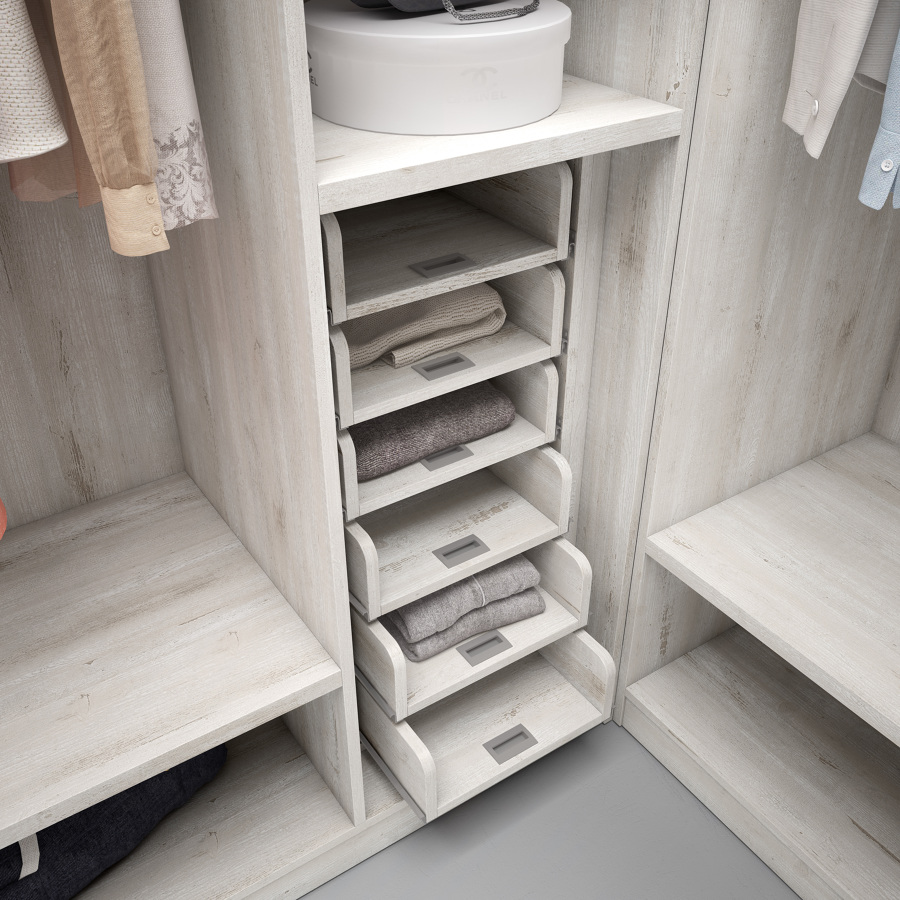 VESTIDOR CON ESTANTES EXTRAÍBLES