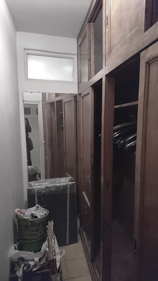 Vestidor, estado inicial.