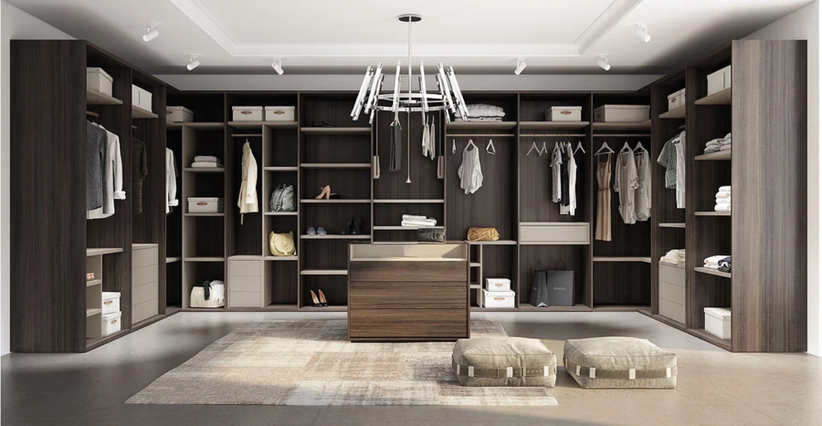 VESTIDOR XL EN FORMA DE U + ISLA COLOR OSCURO