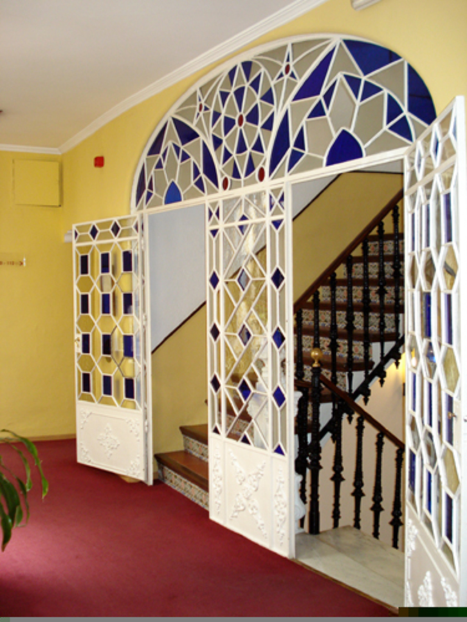 Vidriera interior hotel