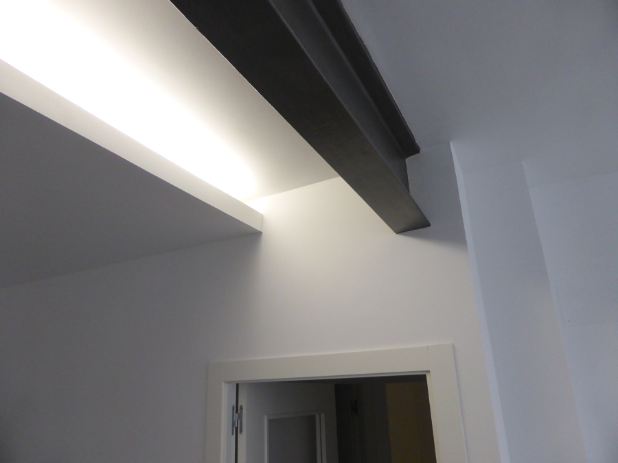 Viga vista resaltada por Candileja