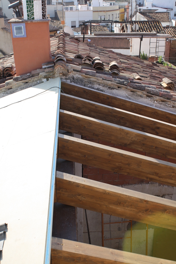 Vigas laminadas para apoyo forjado