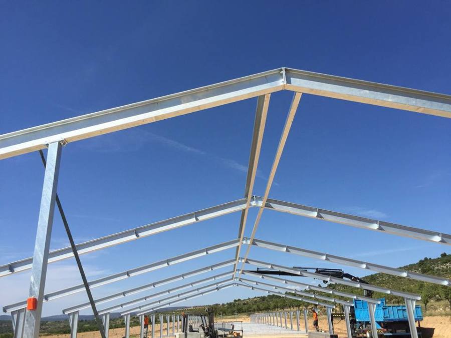 Vigas y estructura cubierta.