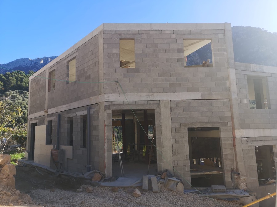 Villa 1 en construcción