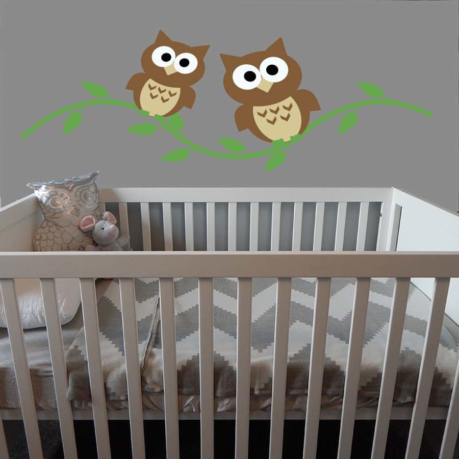Vinilo búhos ramas